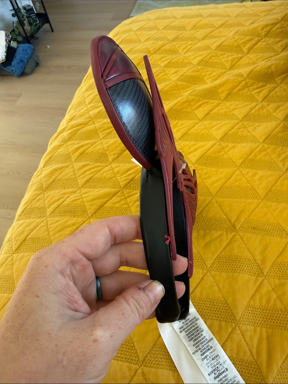 Scarlet witch Marvel Burgundy and Black Mouse Ear Headband - Picture 5 of 8